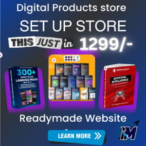 readymade digital products website set up store